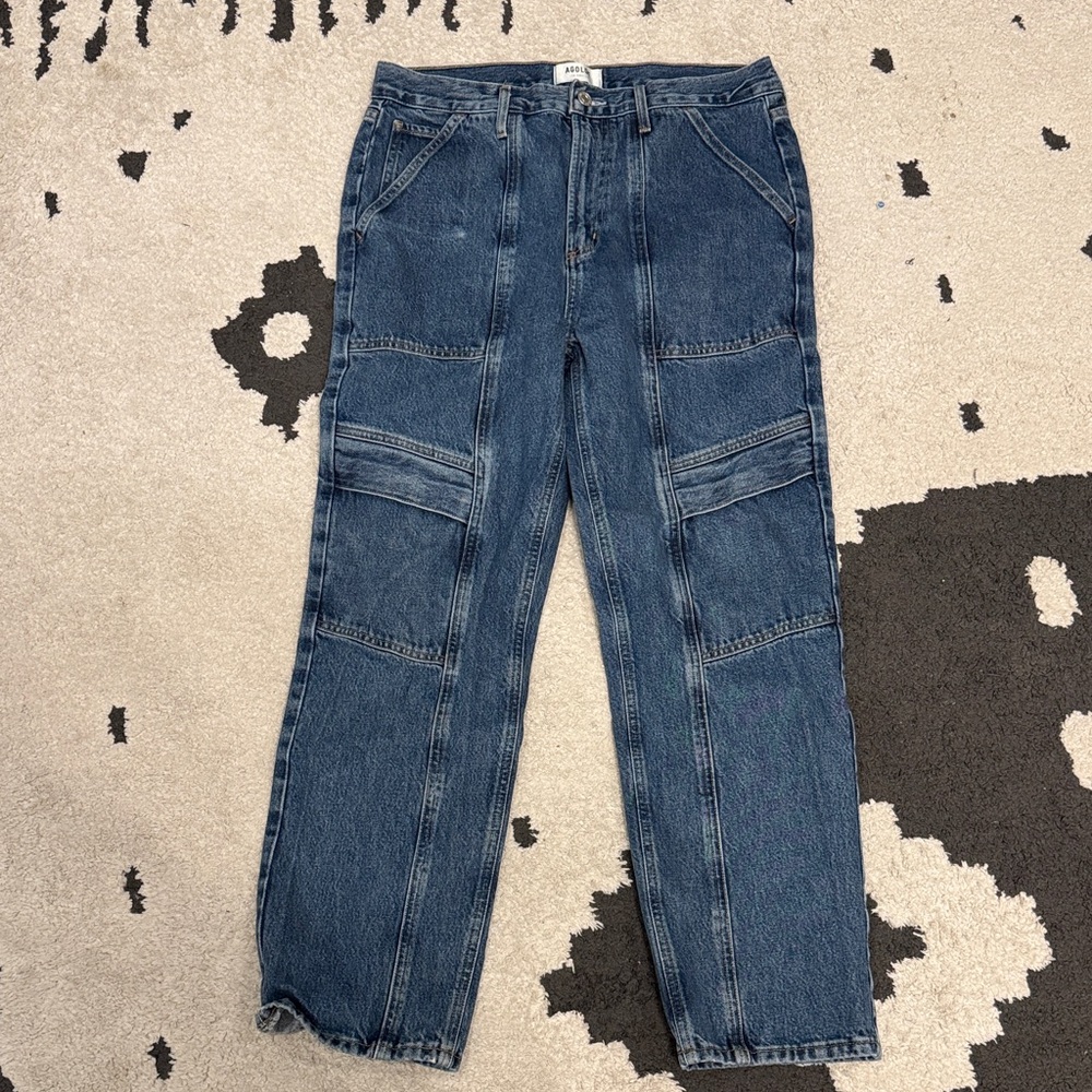Agolde Blue Cargo Cooper Jeans